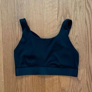 Athleta Power of She Black Sports Bra | Sz S